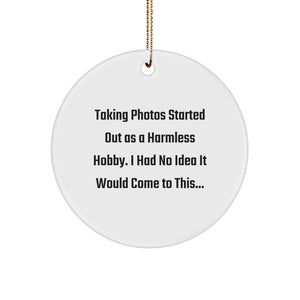 Taking Photos Christmas Ornament Gift for Him A Humorous Keepsake - Image 1