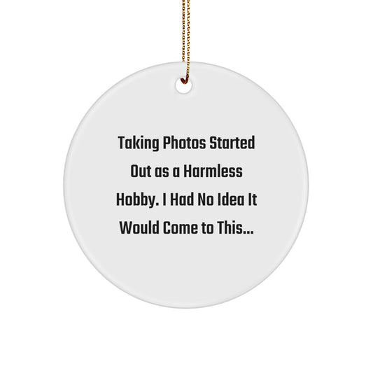 Taking Photos Christmas Ornament Gift for Him A Humorous Keepsake - Image 1