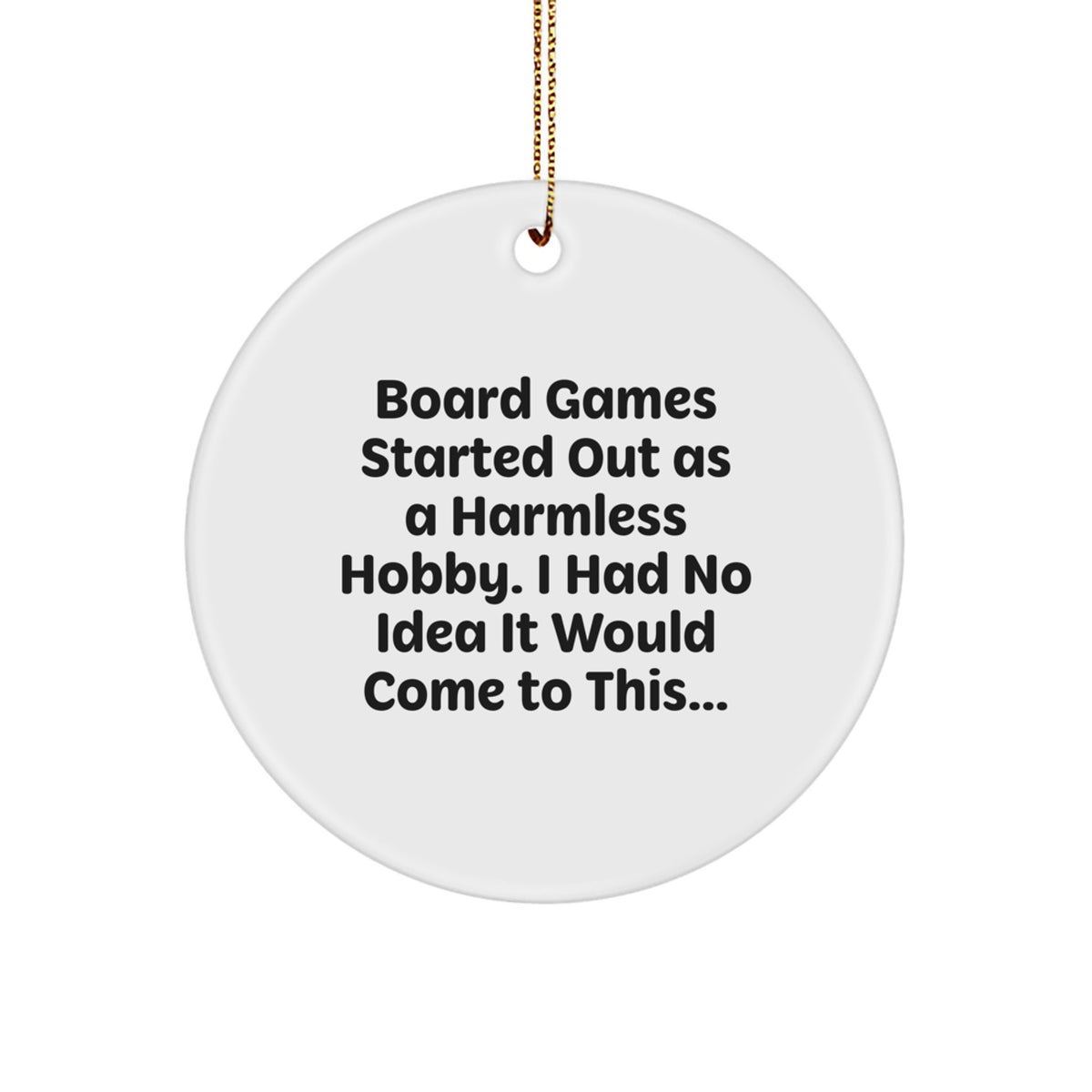 Funny Board Games Gifts from Men to Women Friends for Board Game Lovers Circle Ornament Christmas Unique Decorations - Image 1