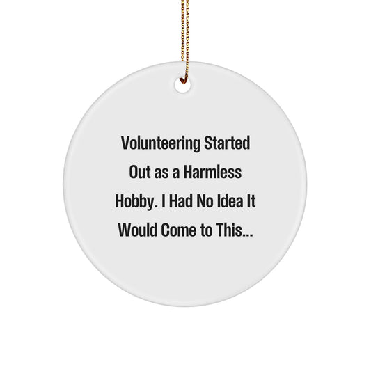 Volunteering Keepsake Christmas Ornament for Him Gift - Image 1
