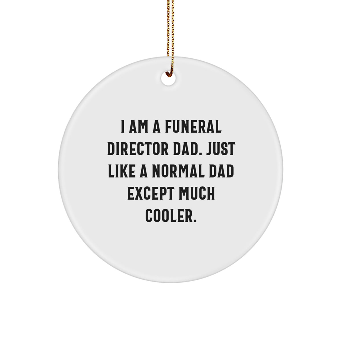 Funeral Director Keepsake Christmas Ornament Gift for Him - Image 1