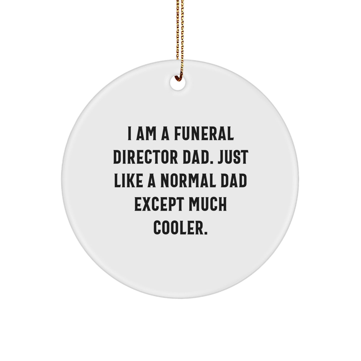 Funeral Director Keepsake Christmas Ornament Gift for Him - Image 1