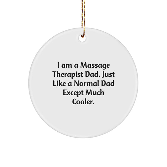 Massage Therapist Keepsake Christmas Ornament for Him Gift - Image 1