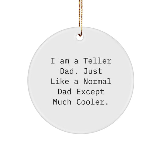 Dad Keepsake Teller Cooler Ultimate Christmas Ornament for Him Gift - Image 1