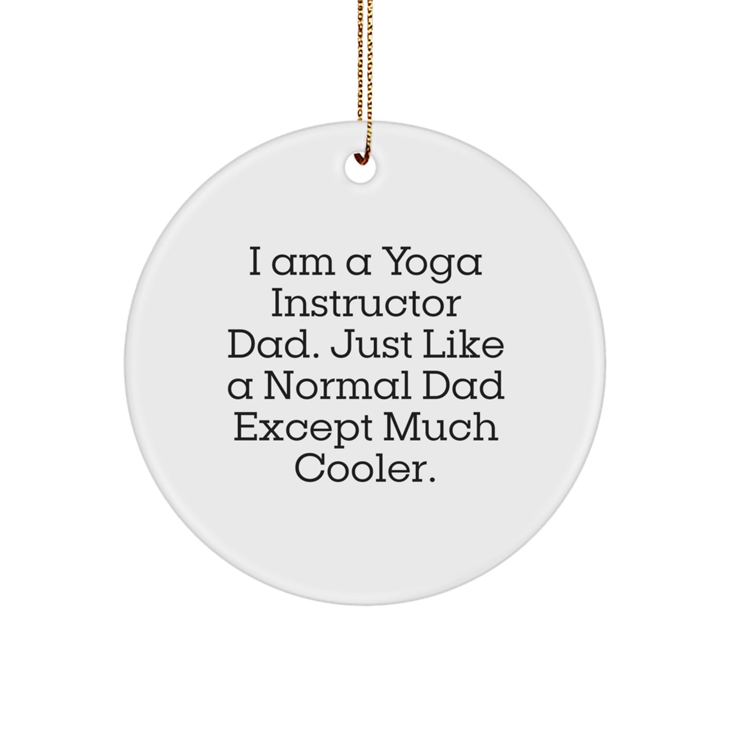 Yoga Instructor Keepsake Christmas Ornament for Him Gift - Image 1
