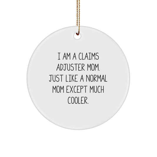 Cool Claims Adjuster Mom Christmas Ornament Gift for Friends - Image 1