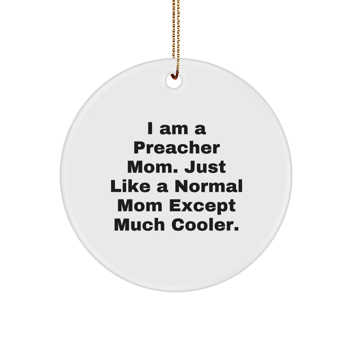 Preacher Circle Ornament Christmas Gift for Coworkers Idea - Image 1