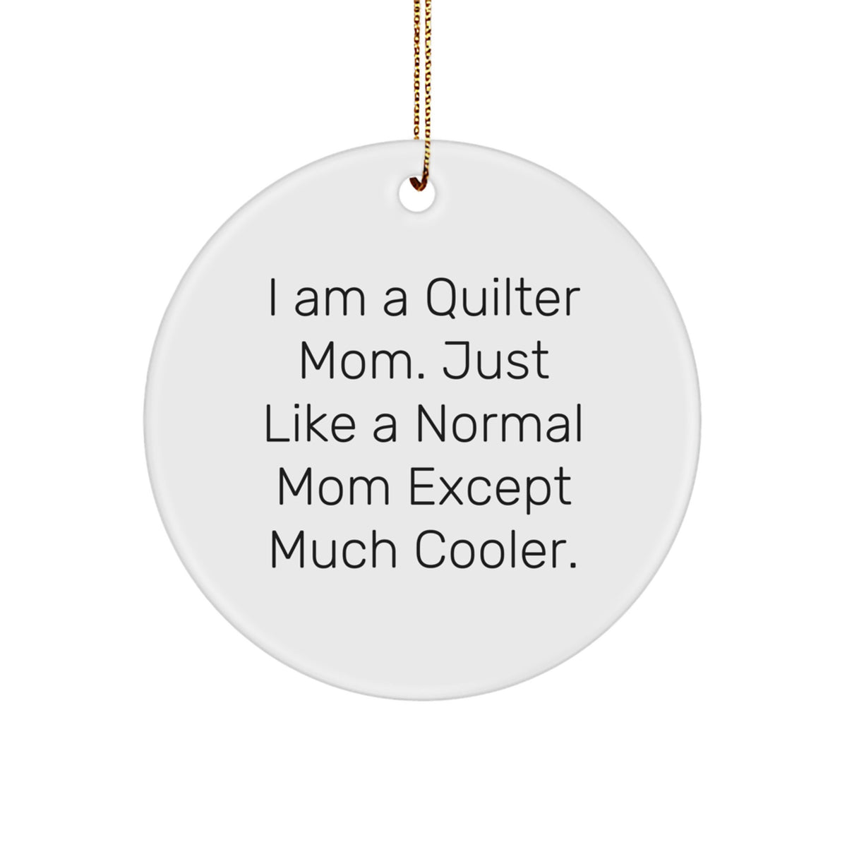 Quilter Mom Keepsake Christmas Ornament Tree for Him Gift - Image 1