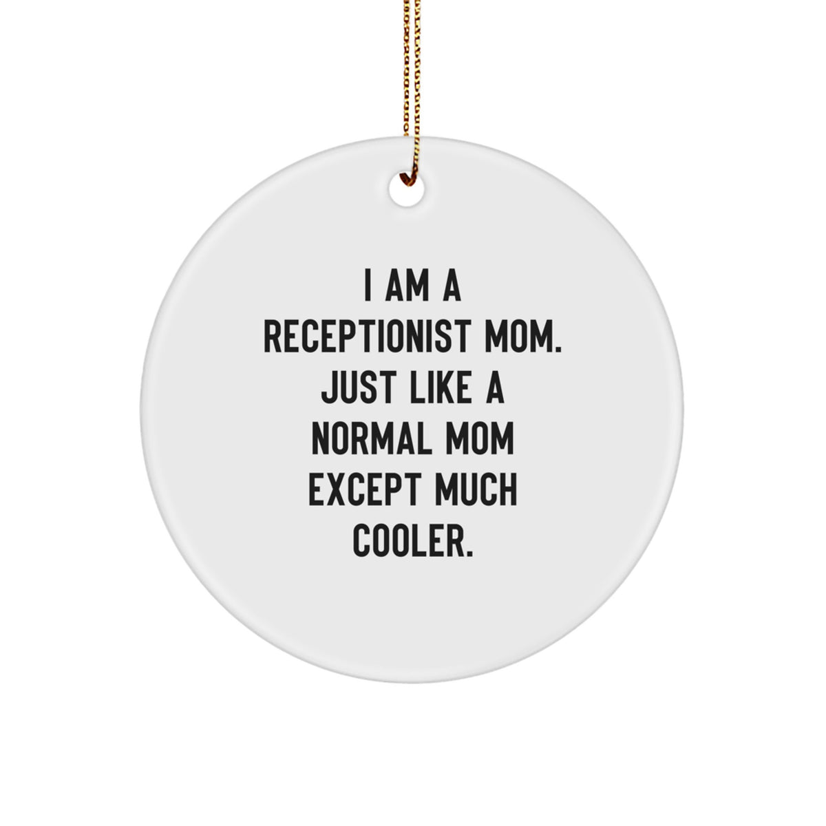 Christmas Gift for Her Receptionist Mom Ornament Present - Image 1