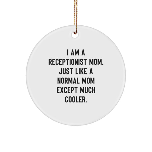 Christmas Gift for Her Receptionist Mom Ornament Present - Image 1