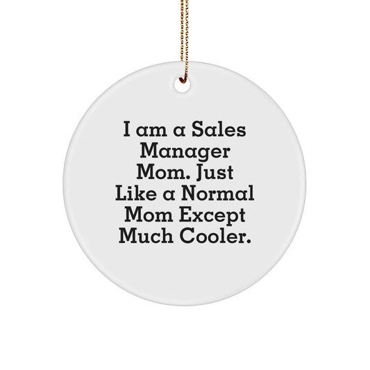 Christmas Gift for Her Sales Manager Mom Ornament Present Bright - Image 1