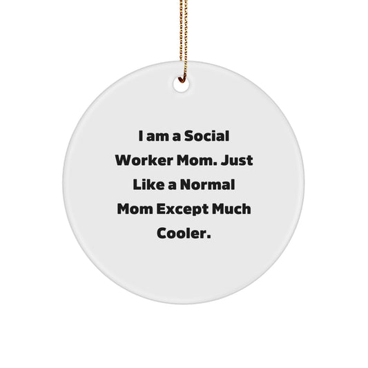 Christmas Ornament Gift Social Worker Mom - A Cooler Mom Idea - Image 1