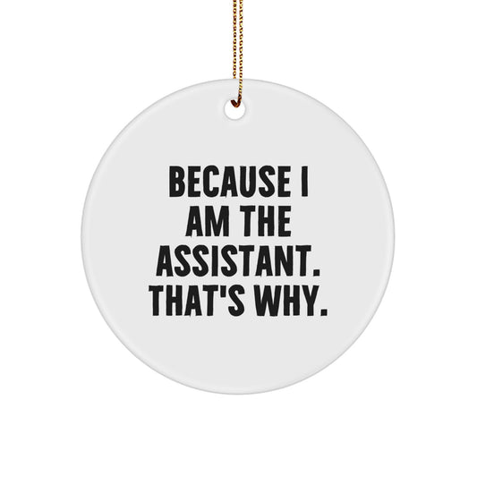 Assistant Keepsake Christmas Ornament for Him Gift - Image 1