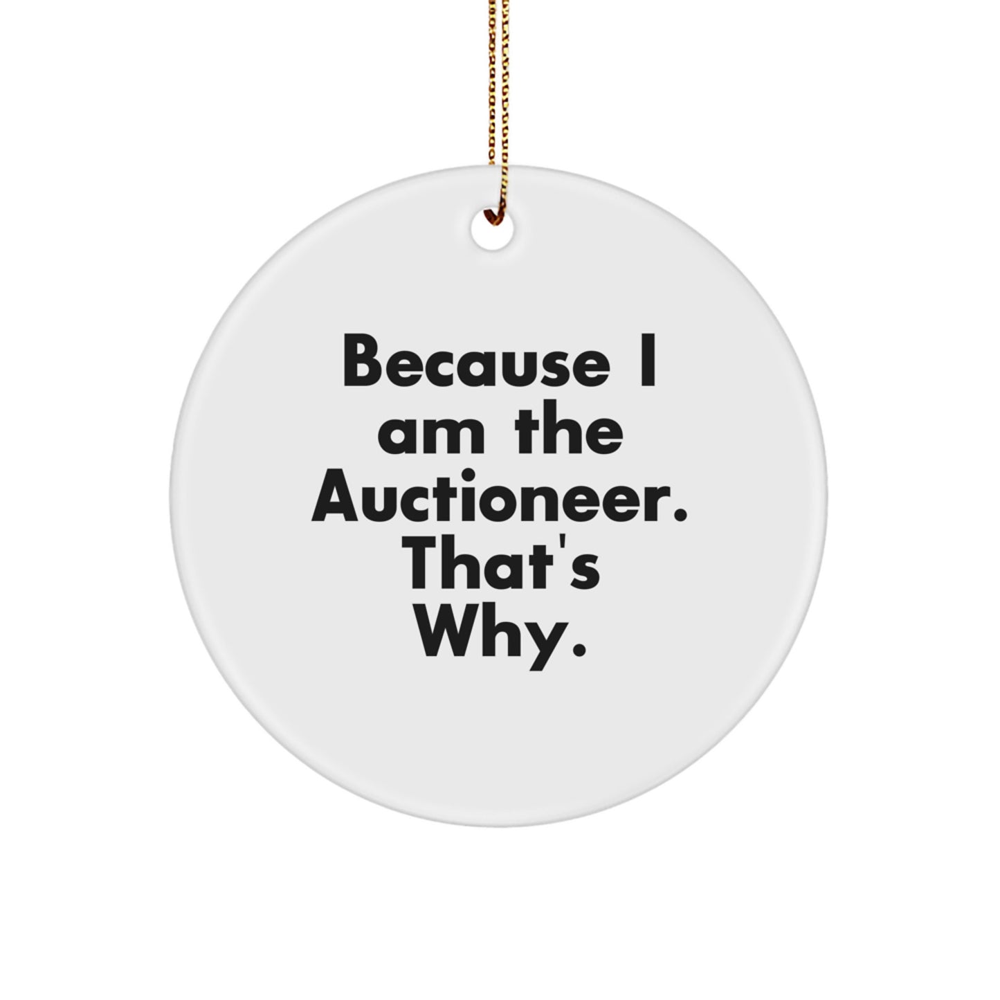 Funny Auctioneer Gifts, Christmas Unique Gifts for Auctioneer Friends from Family - Image 1