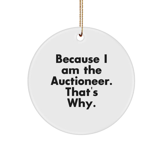 Funny Auctioneer Gifts, Christmas Unique Gifts for Auctioneer Friends from Family - Image 1