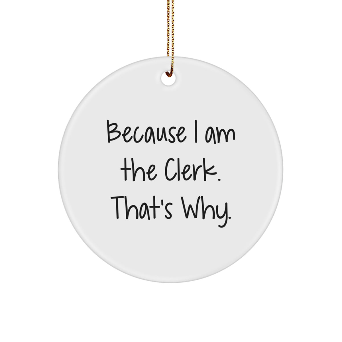 Clerk Favorite Kids Christmas Ornament Gift - Image 1