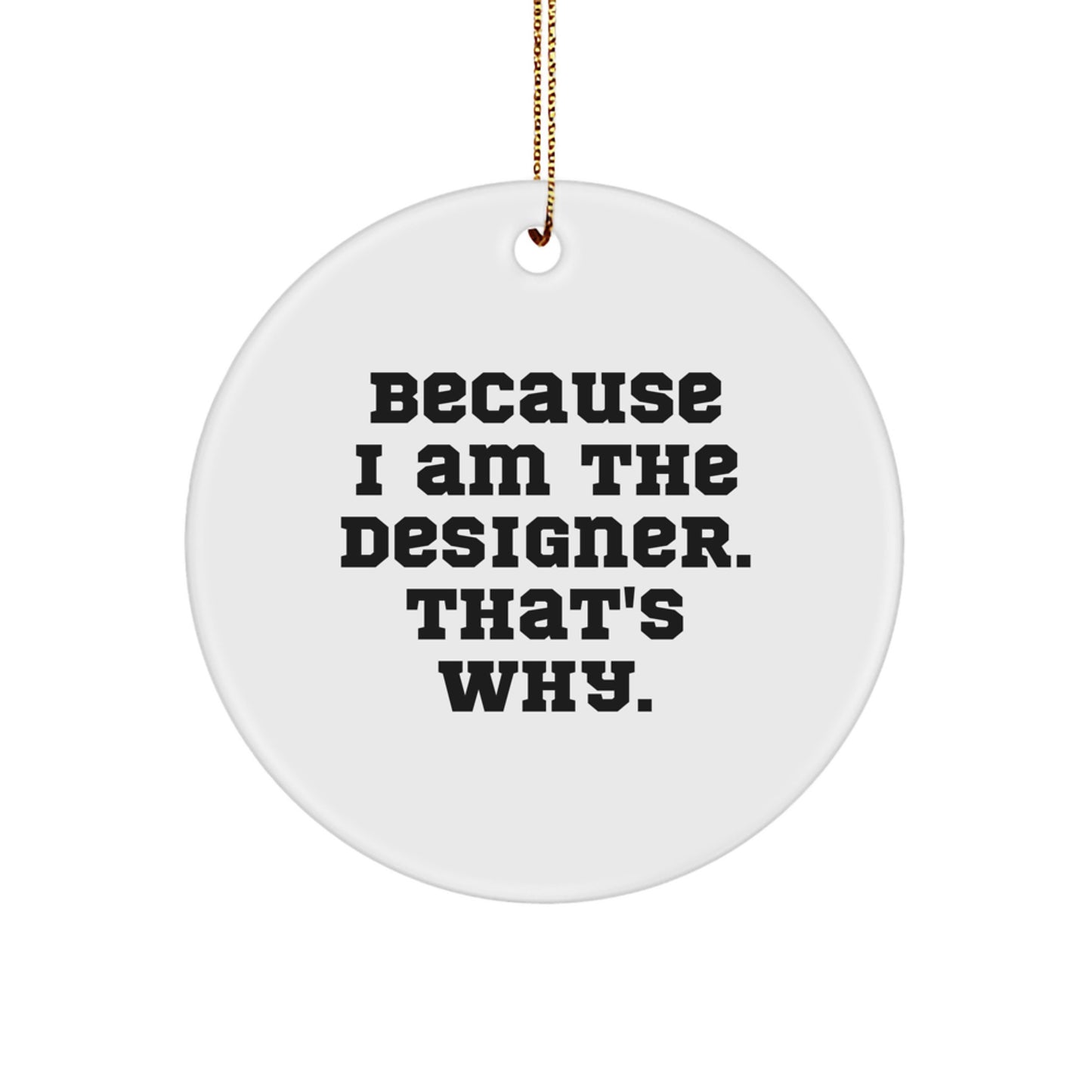 Designer Circle Ornament for Kids Treasure Christmas Keepsake Gift - Image 1