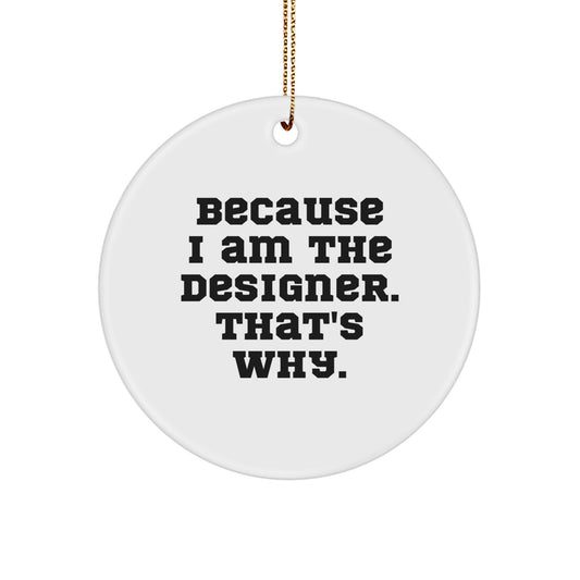 Designer Circle Ornament for Kids Treasure Christmas Keepsake Gift - Image 1