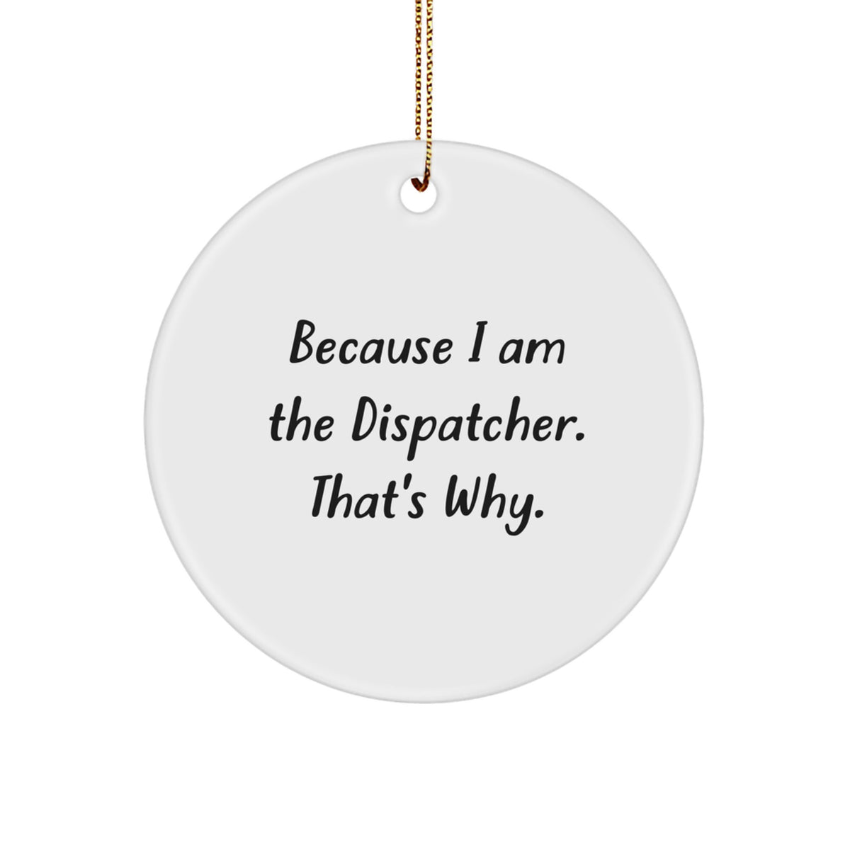 Christmas Gift Dispatcher Ornament for Her Present - Image 1