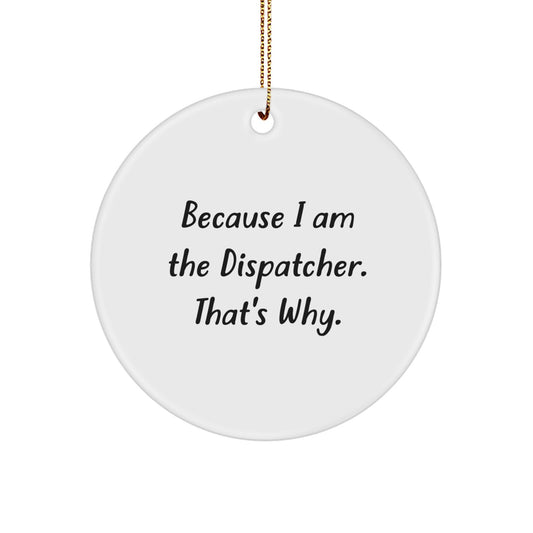 Christmas Gift Dispatcher Ornament for Her Present - Image 1