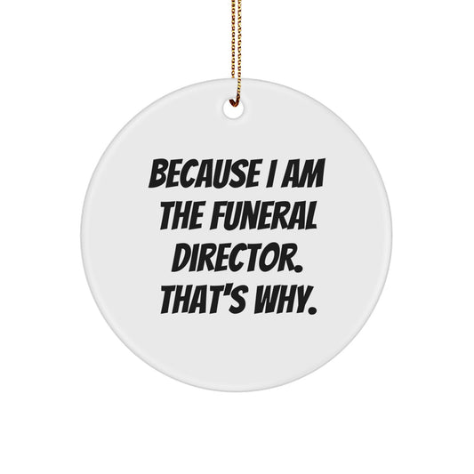 Funeral Director Christmas Ornament Gift for Coworkers Idea - Image 1