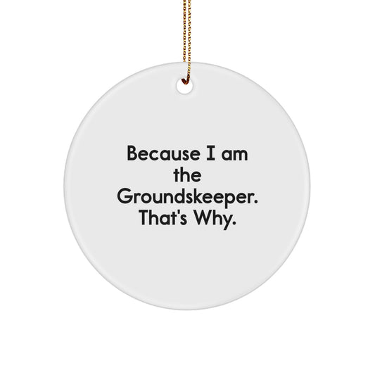 Groundskeeper Keepsake Durable Christmas Ornament for Him Gift - Image 1