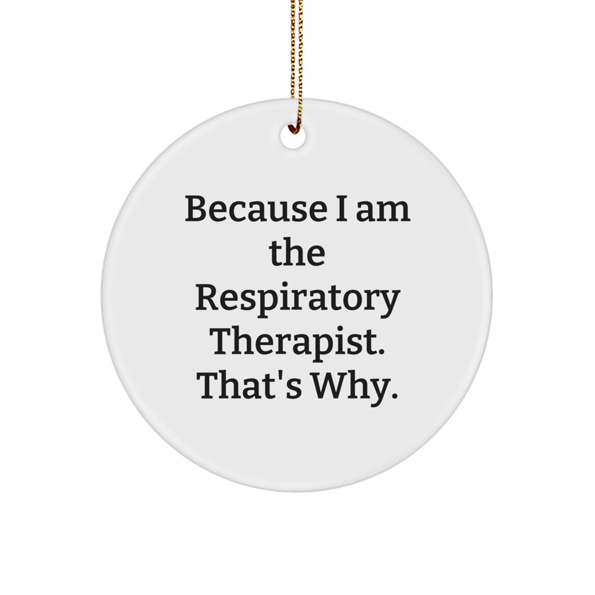 Favorite Respiratory Therapist Circle Ornament for Kids Christmas Gift - Image 1