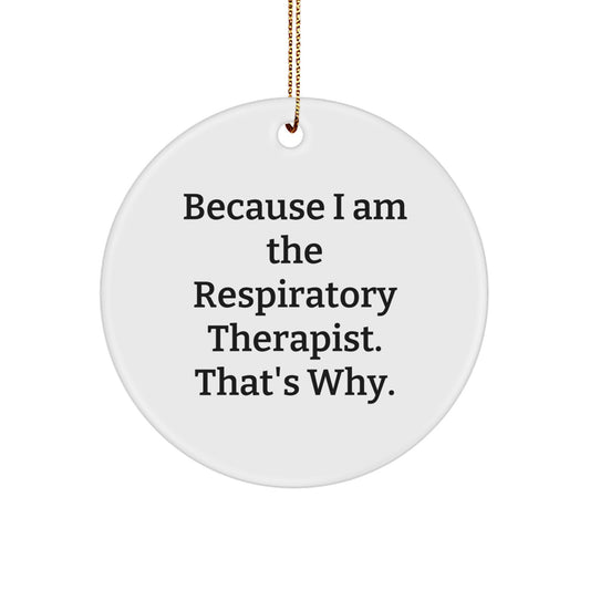 Favorite Respiratory Therapist Circle Ornament for Kids Christmas Gift - Image 1