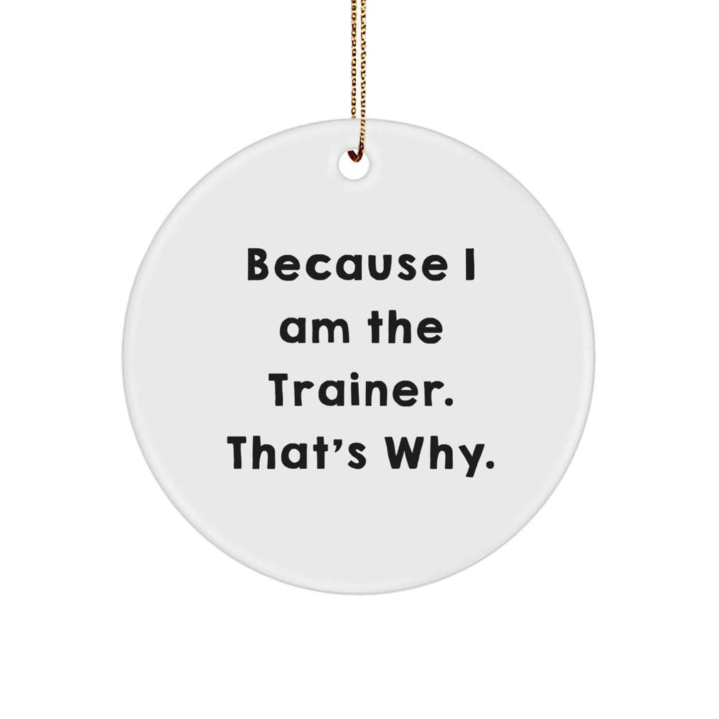 Trainer Keepsake Christmas Ornament for Him Gift – Celebrate the Trainer - Image 1