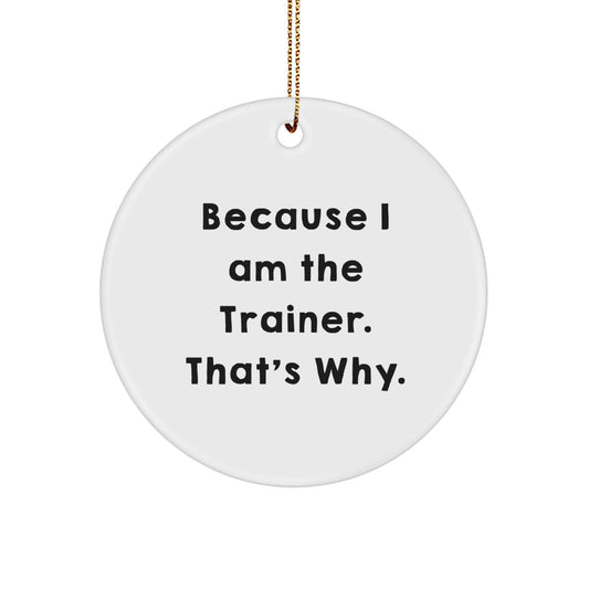 Trainer Keepsake Christmas Ornament for Him Gift – Celebrate the Trainer - Image 1