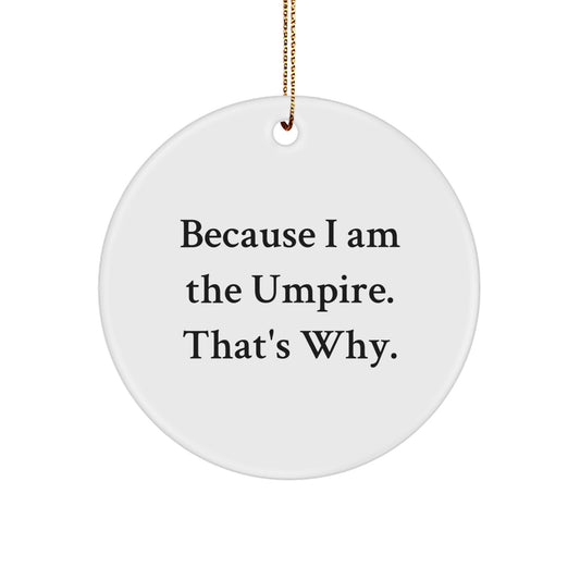 MDF Umpire Circle Ornament Christmas Gift for Coworkers Idea - Image 1