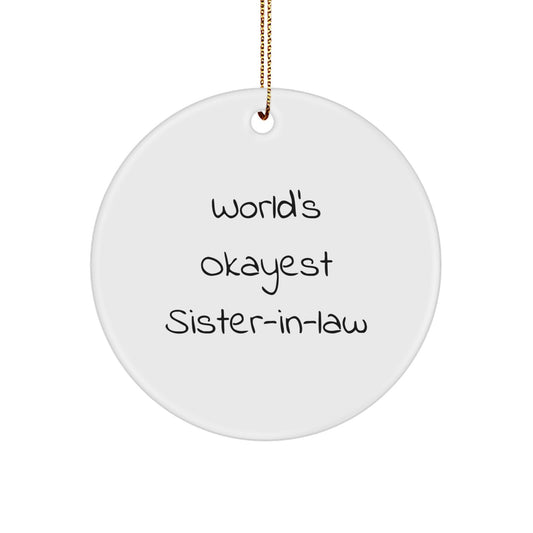 Sister-in-law Treasure Christmas Ornament for Family Gift - Image 1