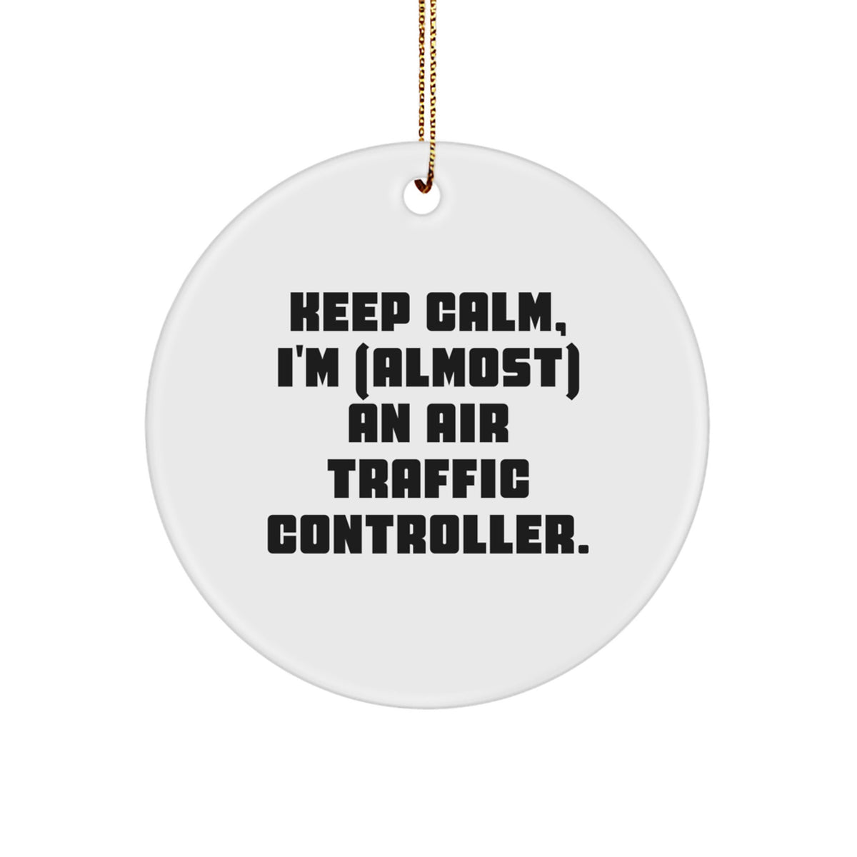 Air Traffic Controller Keepsake Christmas Ornament for Him Gift - Image 1
