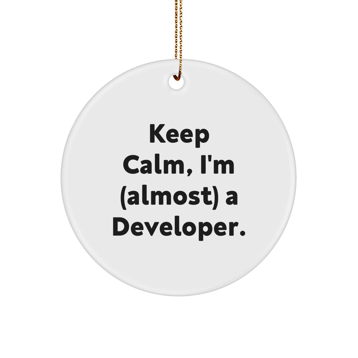 Christmas Gift for Him Delightful Developer Christmas Ornament - Keep - Image 1