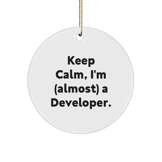 Christmas Gift for Him Delightful Developer Christmas Ornament - Keep - Image 1