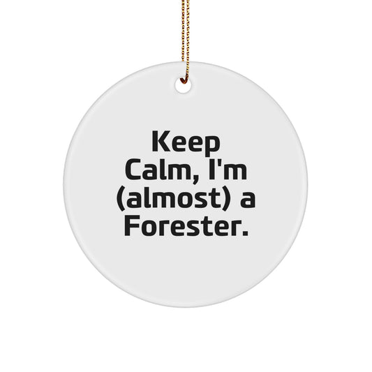 Witty Forester Christmas Ornament for Friends Gift - Image 1