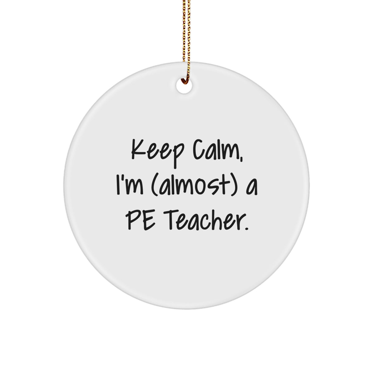 Christmas Gift for Her PE Teacher Keepsake Ornament Present - Image 1
