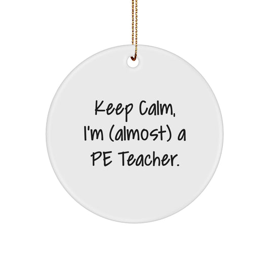 Christmas Gift for Her PE Teacher Keepsake Ornament Present - Image 1