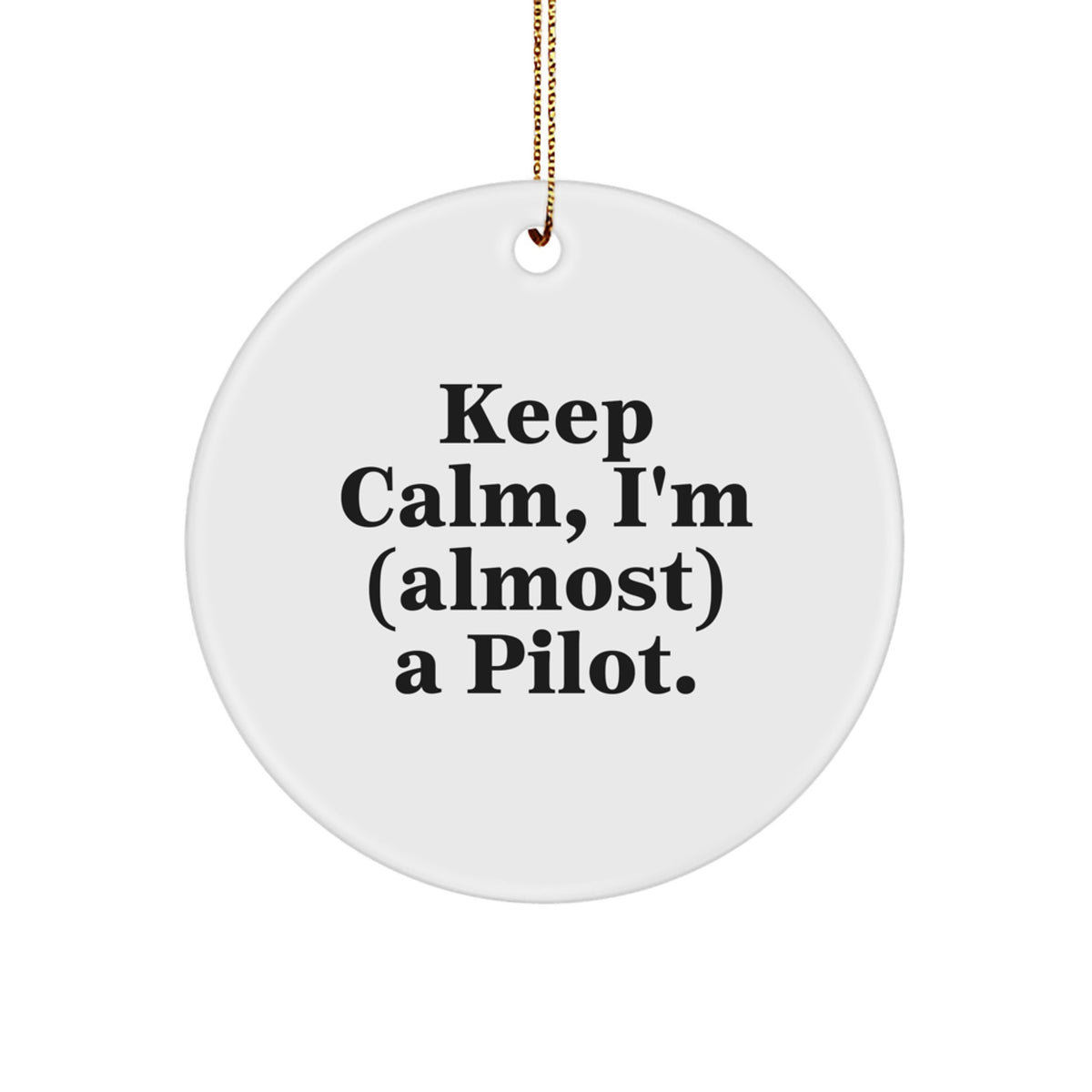 Pilot Keepsake Christmas Ornament for Him Gift - Image 1