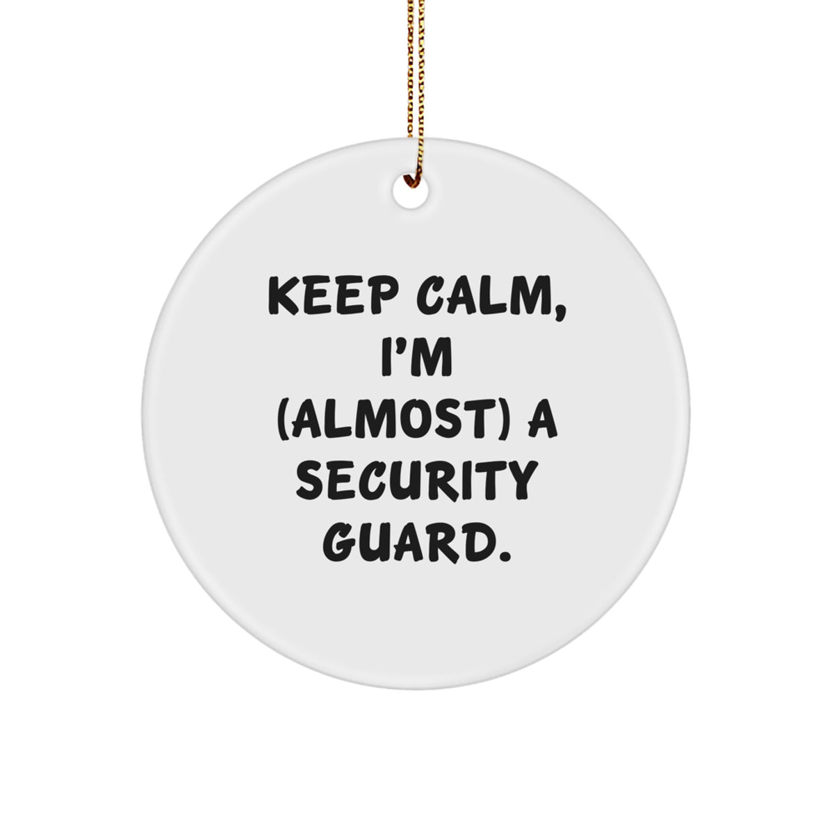 Security Guard Keepsake Christmas Ornament for Him Gift - Image 1
