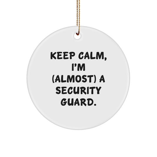 Security Guard Keepsake Christmas Ornament for Him Gift - Image 1