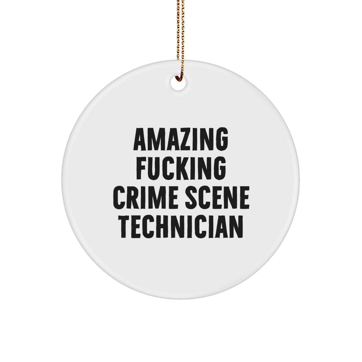 Crime Scene Technician Keepsake Christmas Ornament for Him Gift - Image 1