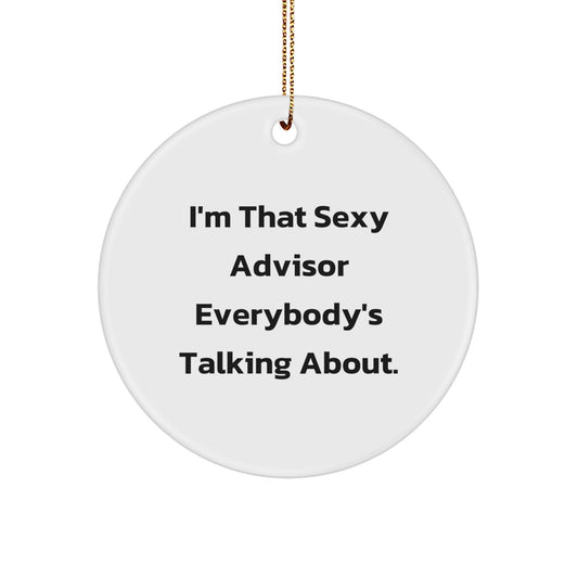 Advisor Favorite Circle Christmas Ornament Gift for Kids - Image 1