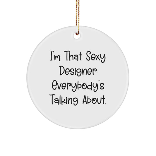 Bold Designer Christmas Ornament for Friends Gift - Image 1