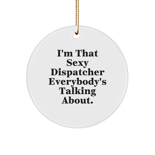 Christmas Gift for Her Sexy Dispatcher Christmas Ornament Present - Image 1