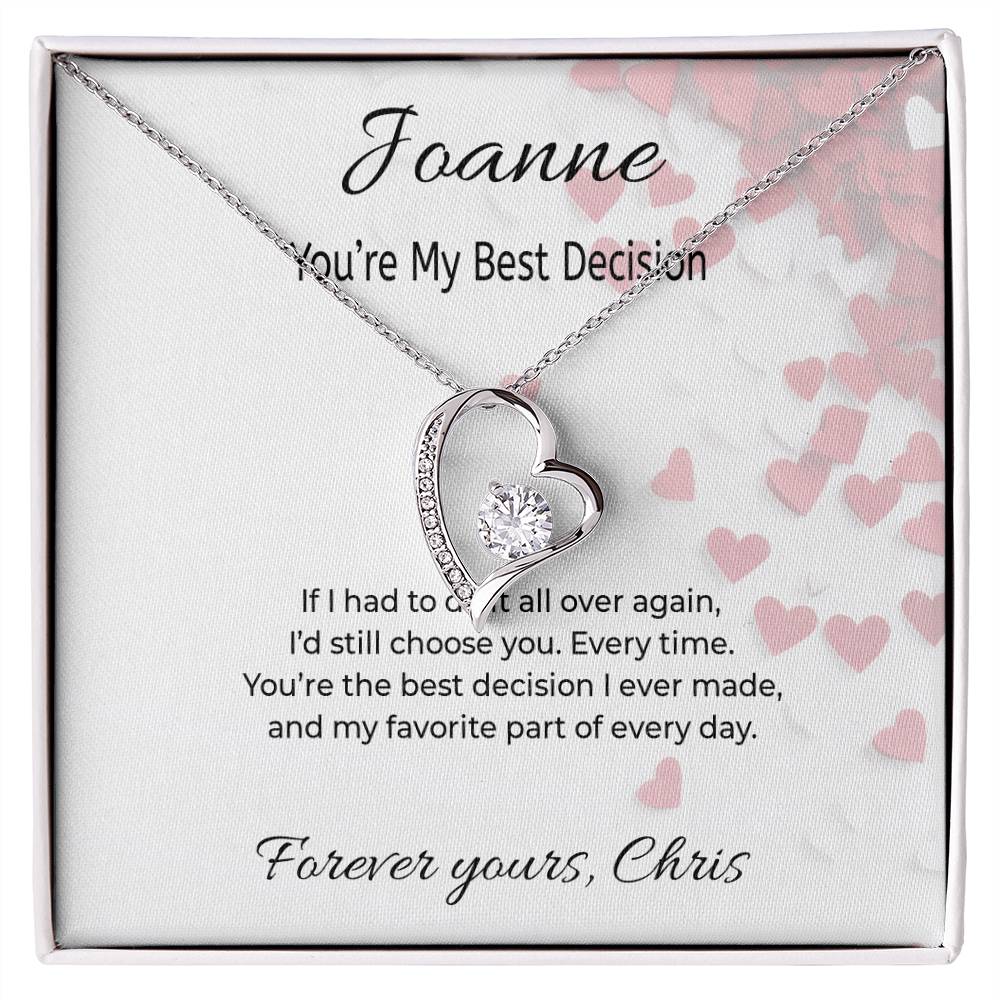 Forever Love Heart Necklace – Romantic Valentine’s Gift for Her