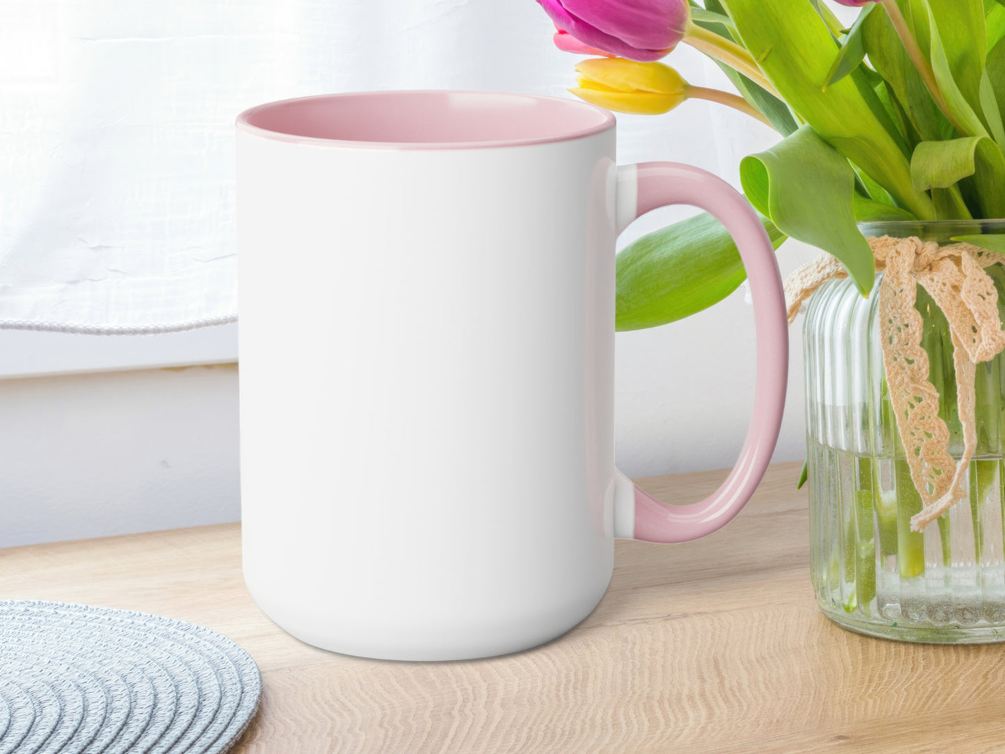 Personalized Monogram Mug – Custom Family Name with Elegant Initial