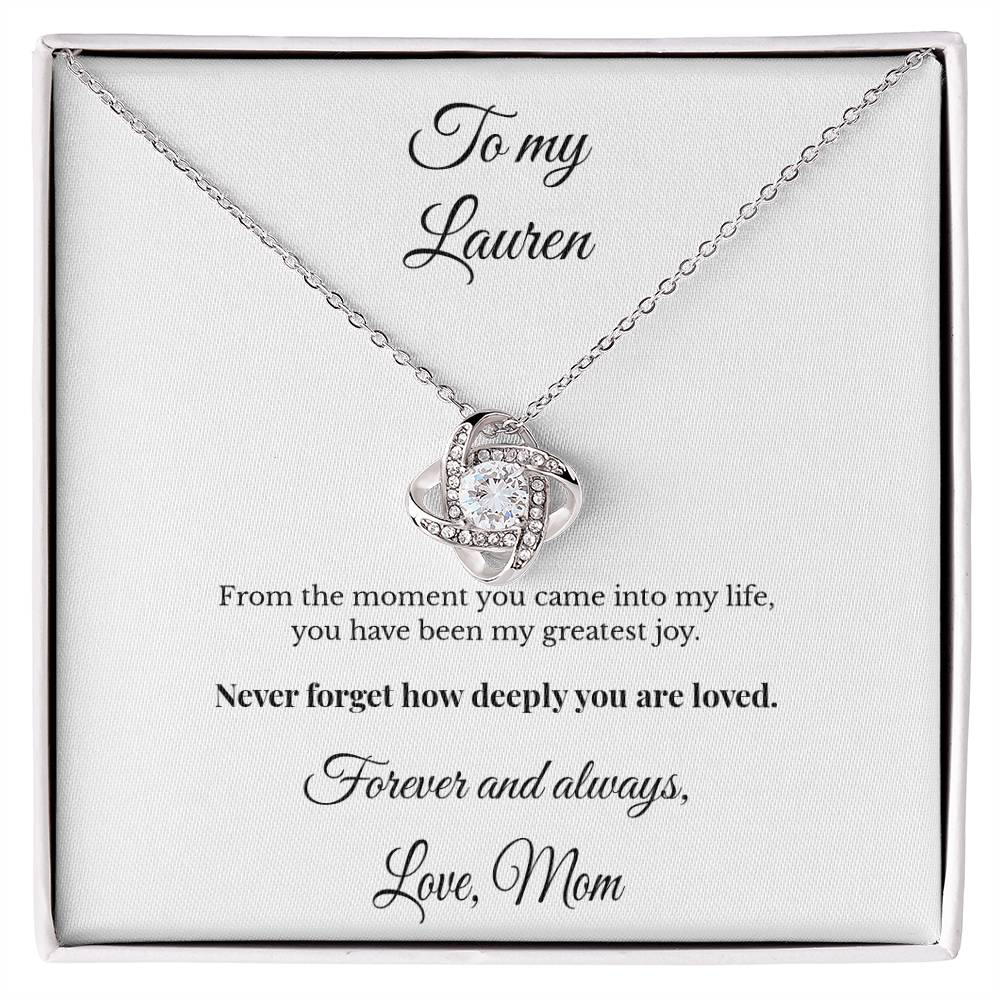 LK26MM10 To My Daughter Personalized Necklace Gift – Forever and Always Loved