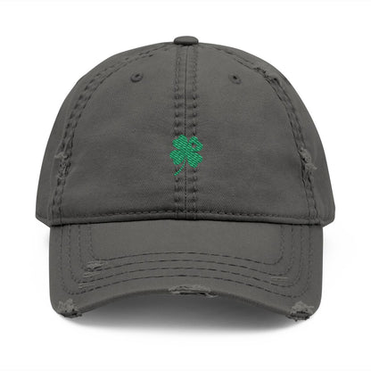 Shamrock Hat, St Patrick’s Day Hat for Women, Embroidered Clover Cap, Distressed Dad Hat, Irish Hat, Minimal Green Hat