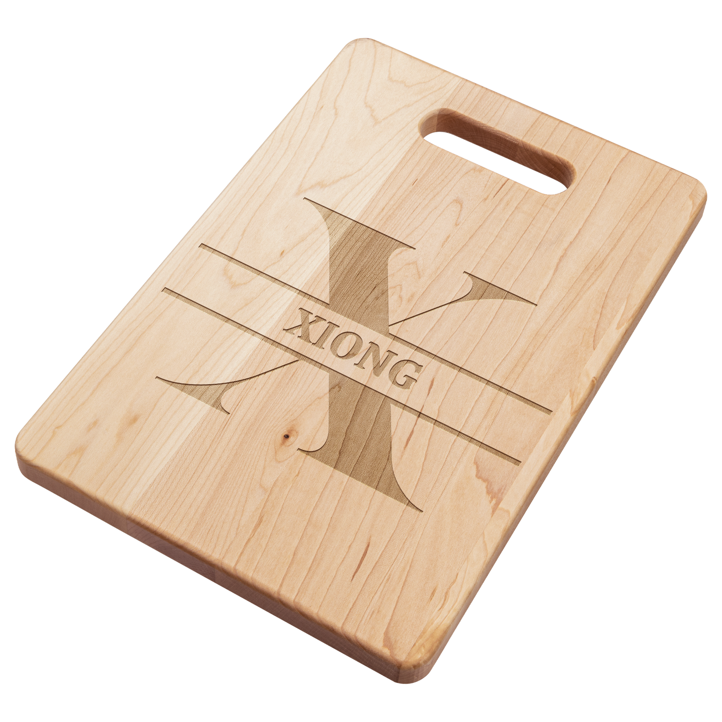 Personalized Monogram Maple Cutting Board – Custom Name & Letter – Handcrafted in the USA